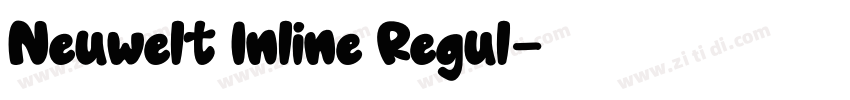 Neuwelt Inline Regul字体转换